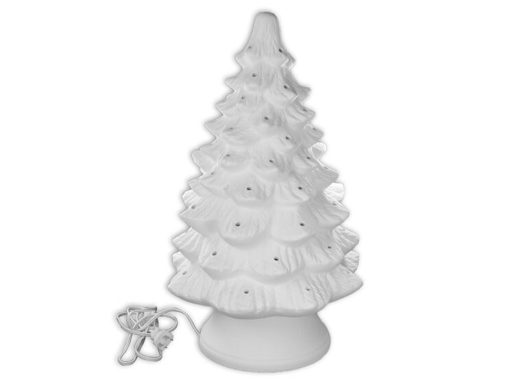 Large Lighted Christmas Tree