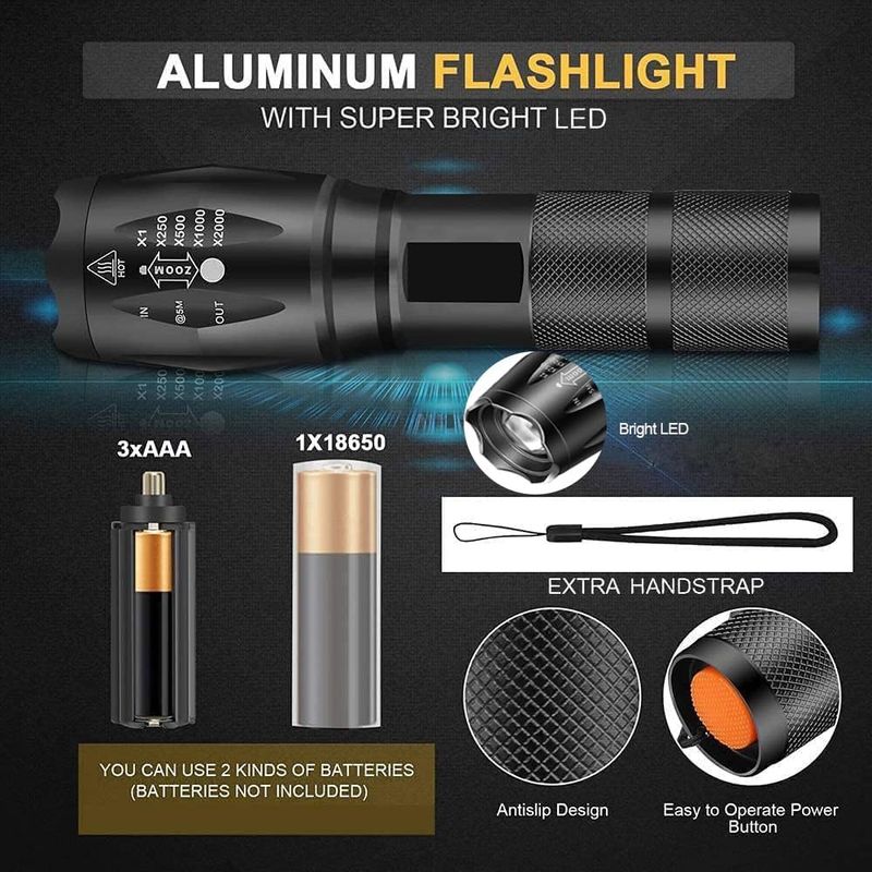 Linterna LED Táctica