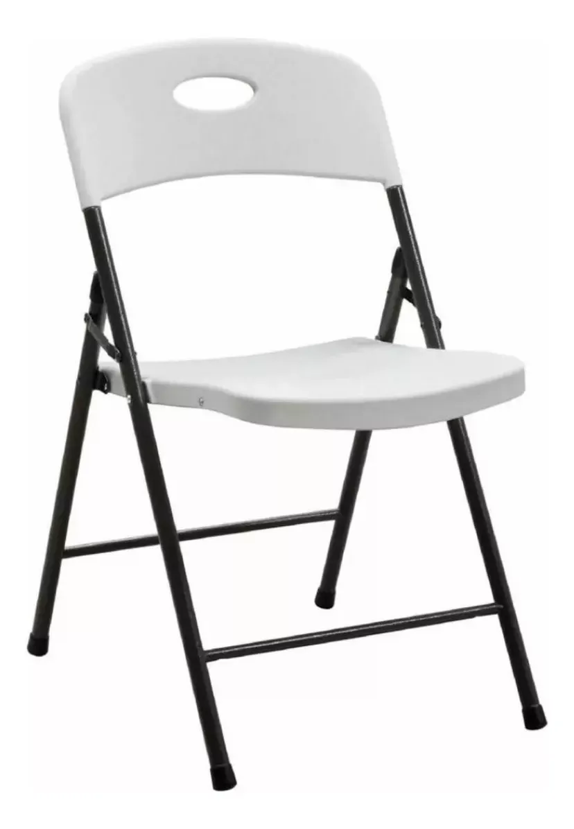 Silla Plegable De Plástico Newstorm Ic004x001 Color Blanco