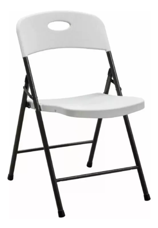 Silla Plegable De Plástico Newstorm Ic004x001 Color Blanco