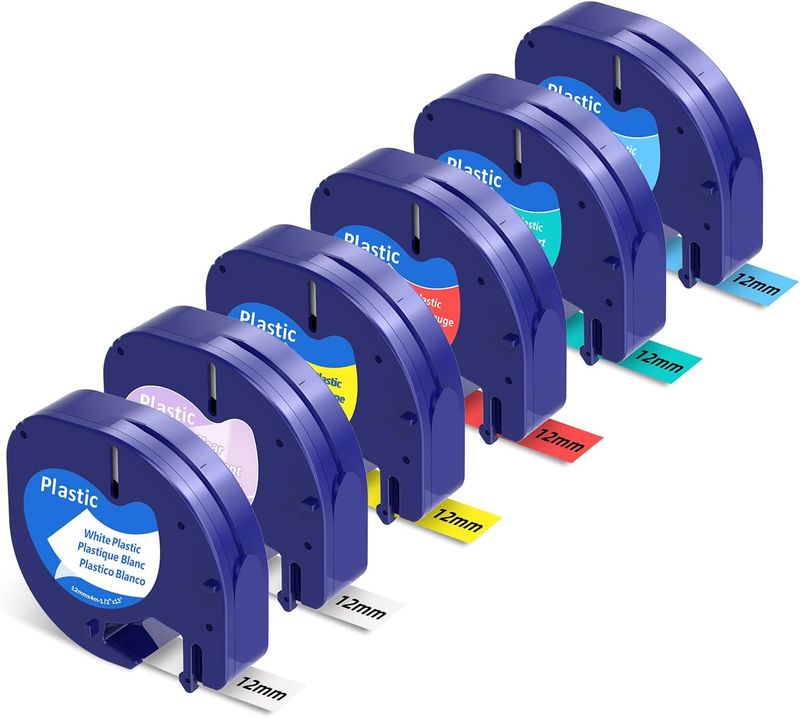 Etiqueta de Vynil compatible para Dymo LT100H Color Amarillo