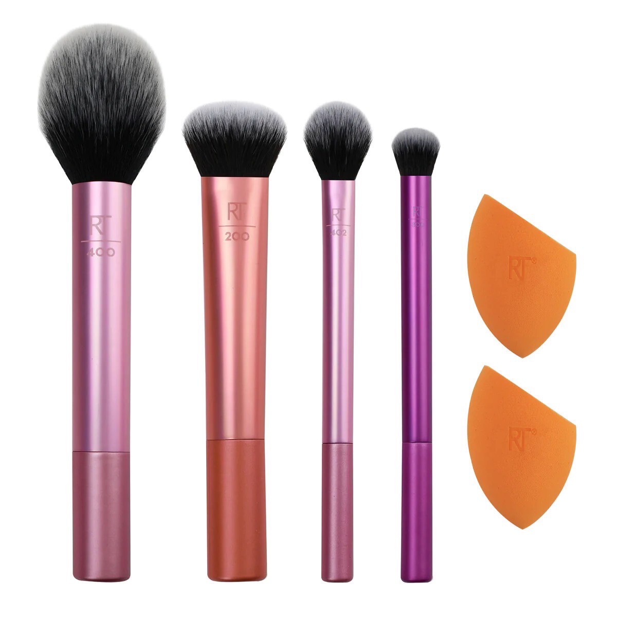 Real Technique Everyday Essentials Makeup Brush Set with Bonus Miracle Complexion Sponge