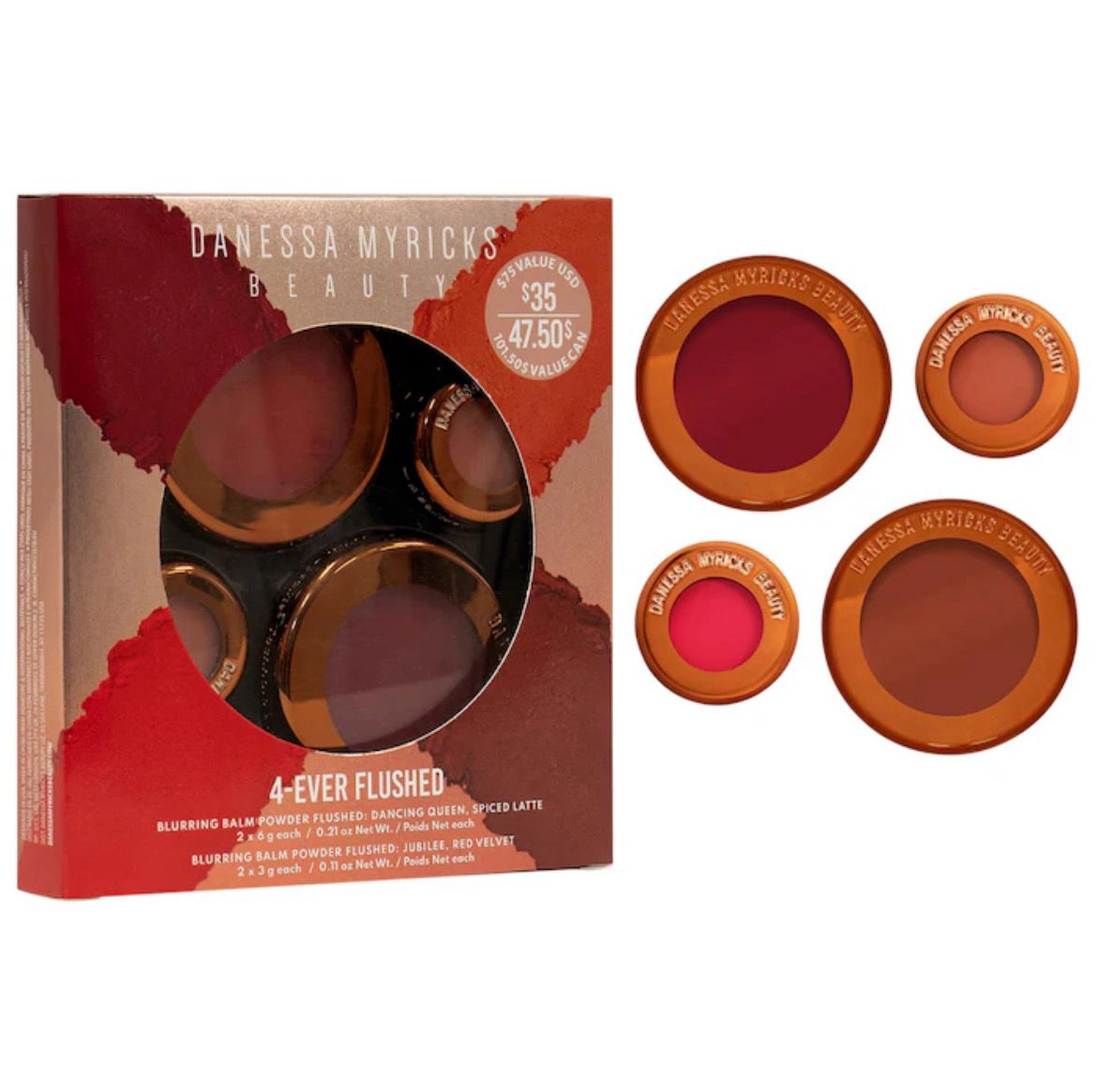 Danessa Myricks Beauty Yummy Skin 4-Ever Flushed Lip and Cheek Set
