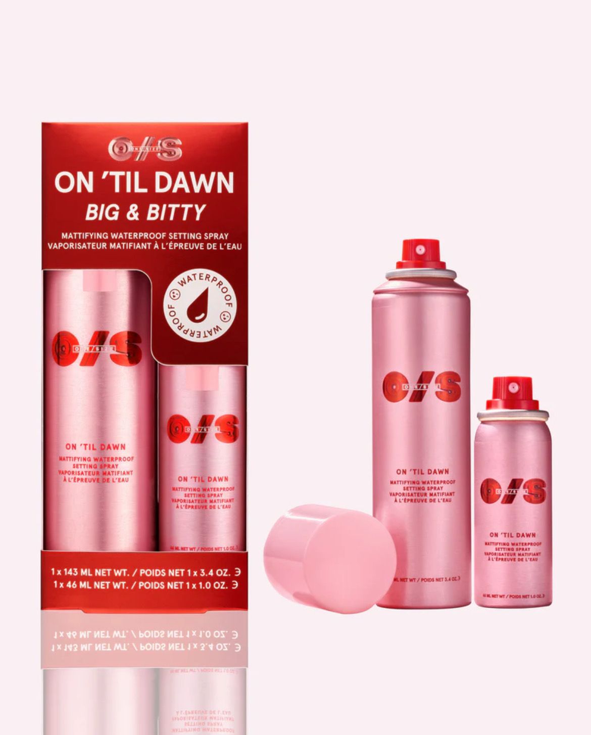 One Size BIG & BITTY ON 'TIL DAWN MATTIFYING WATERPROOF SETTING SPRAY DUO One Size BIG & BITTY ON 'TIL DAWN MATTIFYING WATERPROOF SETTING SPRAY DUO