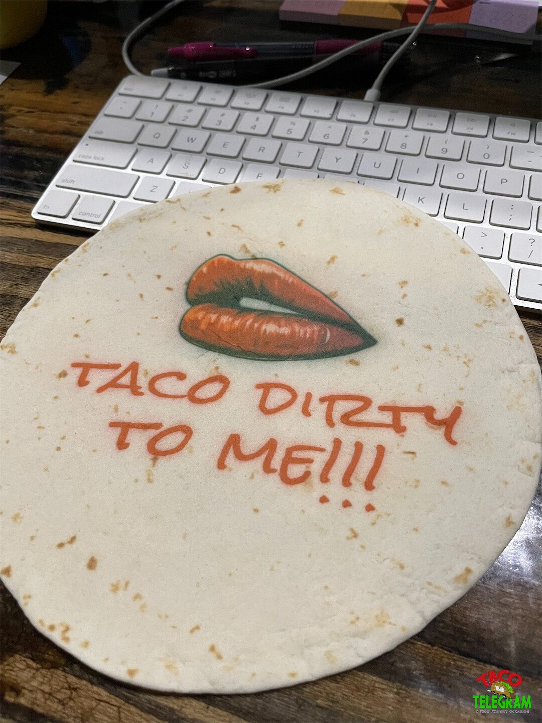 8" Customized Original Taco Telegram