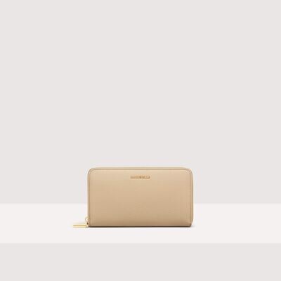COCCINELLE METALLIC SOFT ZIP AROUND
