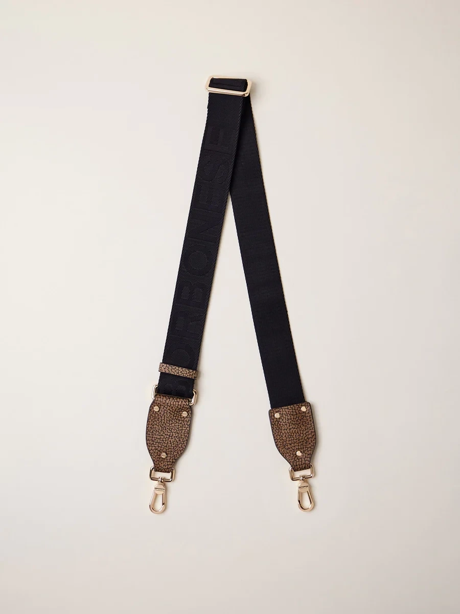 BORBONESE TRACOLLA NYLON/PELLE OP