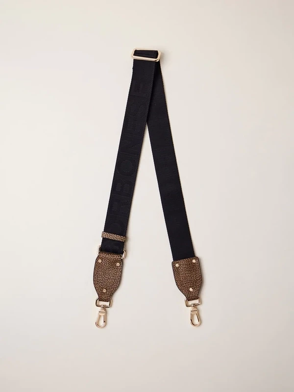 BORBONESE TRACOLLA NYLON/PELLE OP