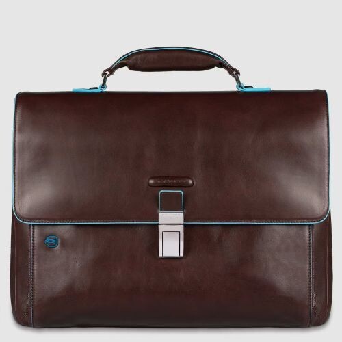 PIQUADRO BLUE SQUARE CARTELLA ESPAND., COLORE: MARRONE