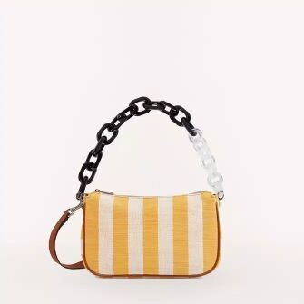 FURLA MOON S SHOULDER BAG CANVAS FURLA MOON S SHOULDER BAG CANVAS