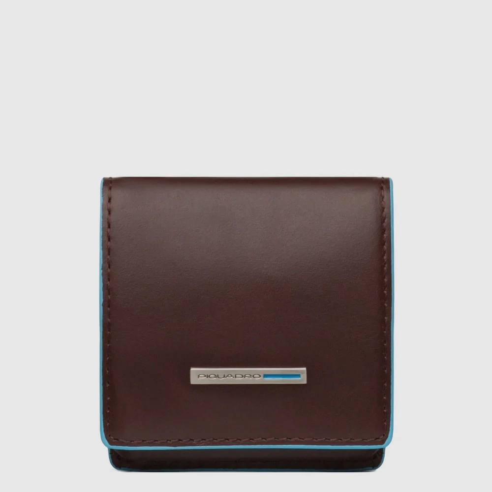 PIQUADRO BLUE SQUARE PORTAMONETE A TACCO