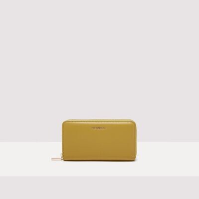 COCCINELLE METALLIC SOFT ZIP AROUND