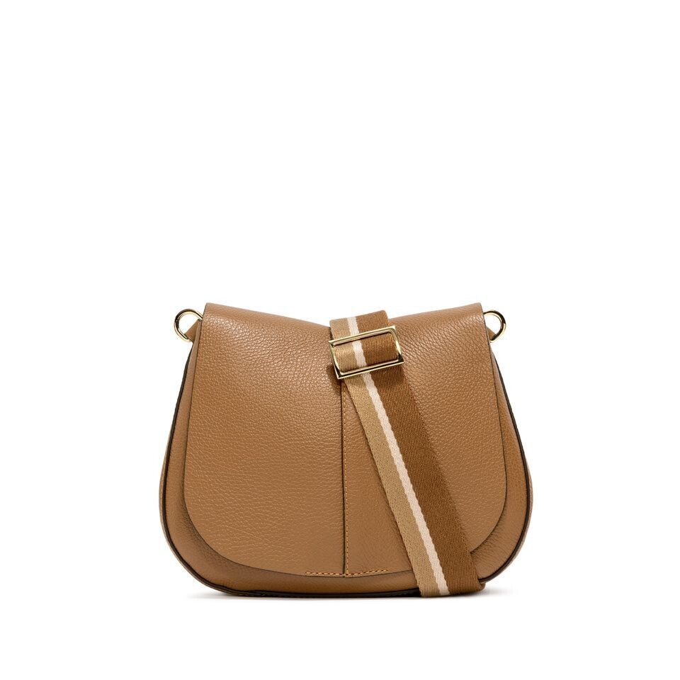CHIARINI HELENA ROUND TRACOLLA S, COLORE: NATURALE