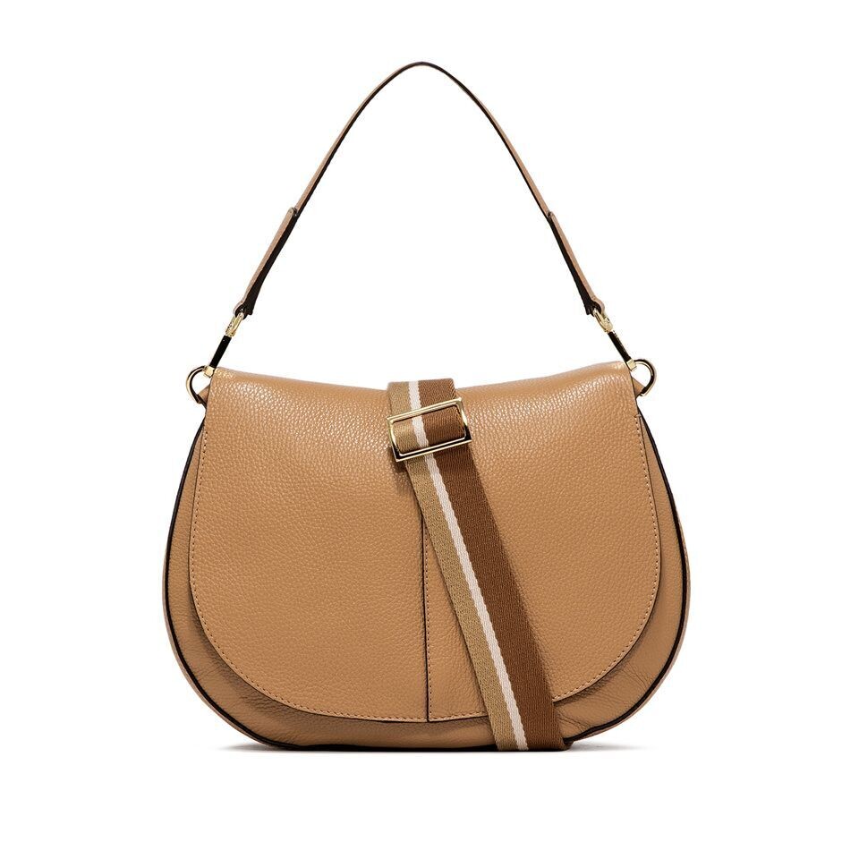 CHIARINI HELENA ROUND TRACOLLA, COLORE: CAMMELLO