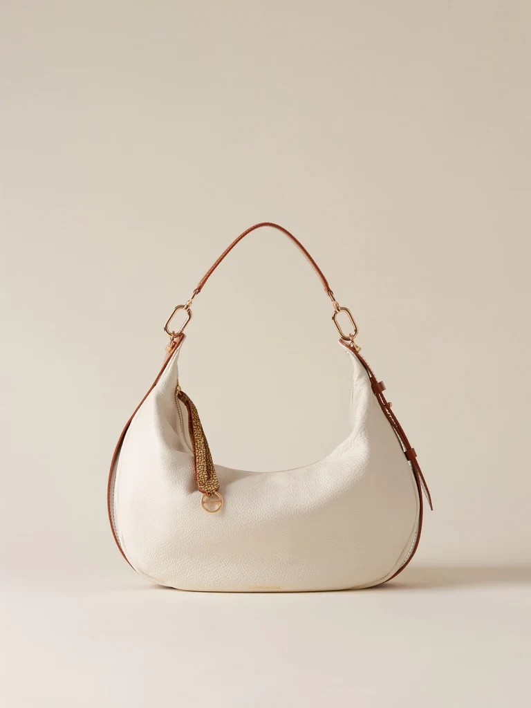 BORBONESE OYSTER HOBO MEDIUM
