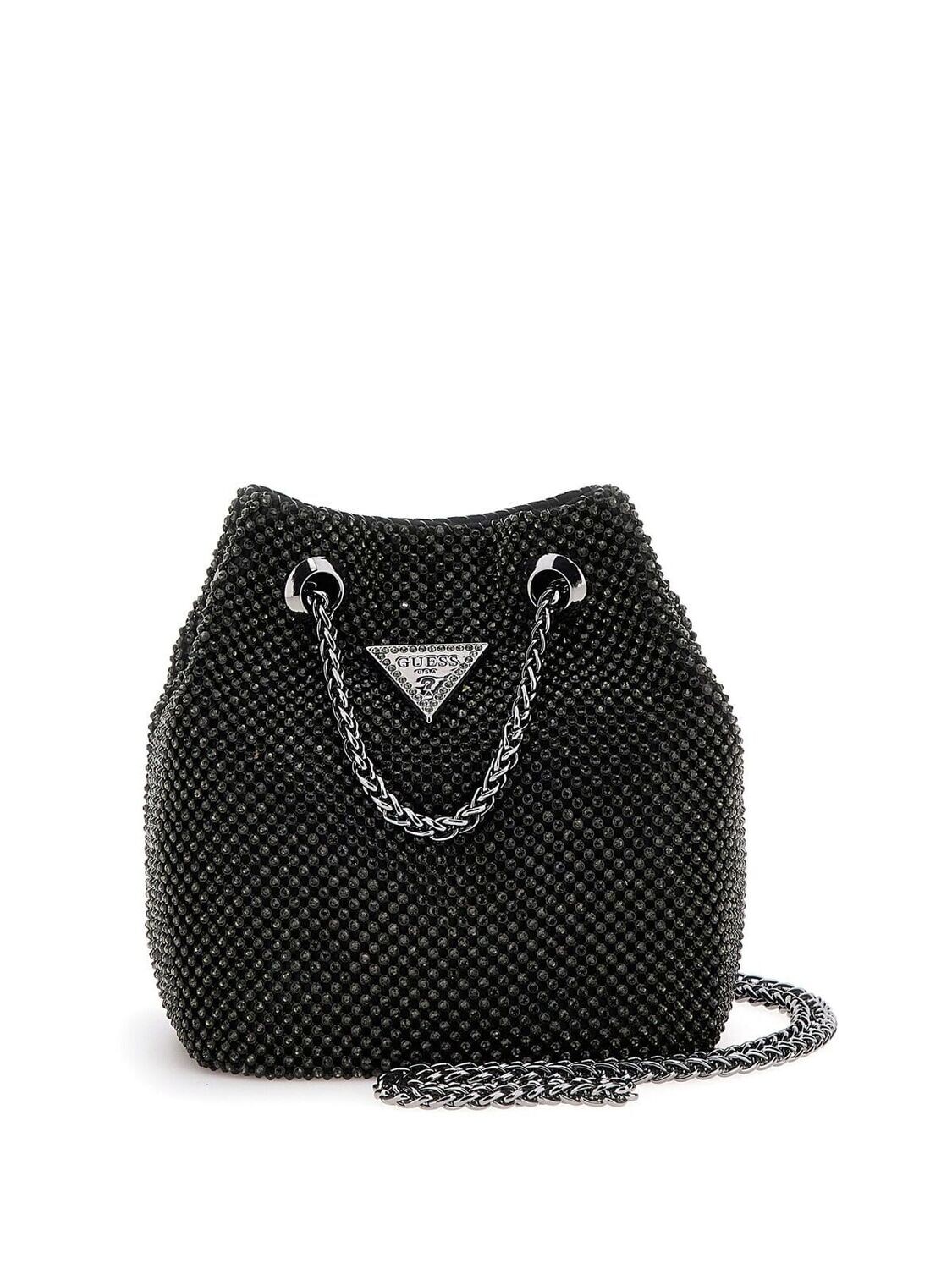 GUESS LUA MINI STRASS, COLORE: NERO