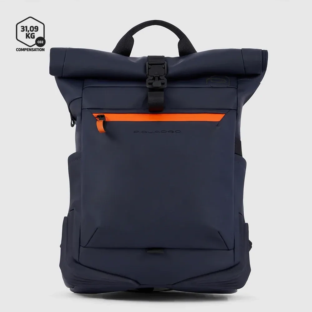 PIQUADRO CORNER2O ZAINO ARR., COLORE: BLU
