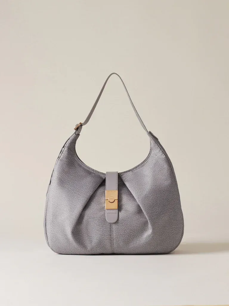 BORBONESE CORTINA MEDIUM, COLORE: GRIGIO CHIARO