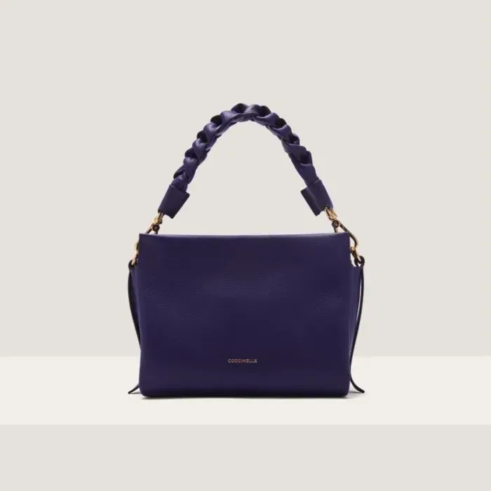 COCCINELLE BOHEME SMALL, COLORE: BLU ROYAL/MARRONE
