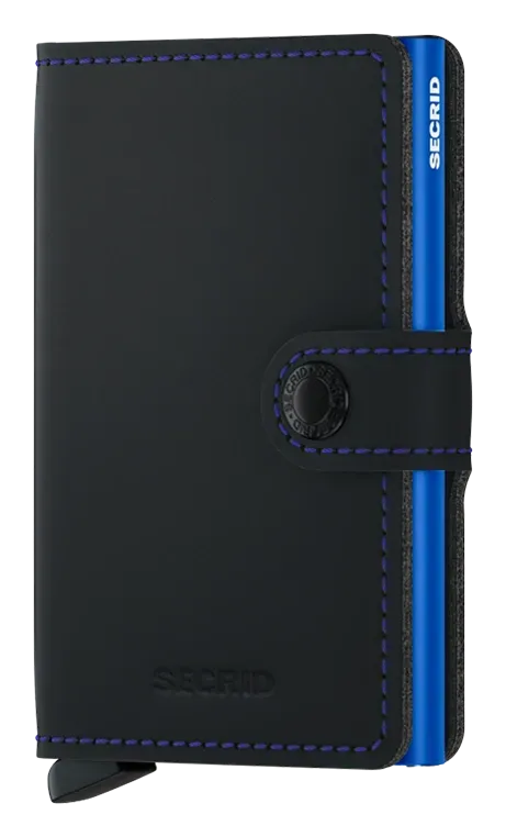 SECRID MINIWALLET MATTE, COLORE: NERO/BLU