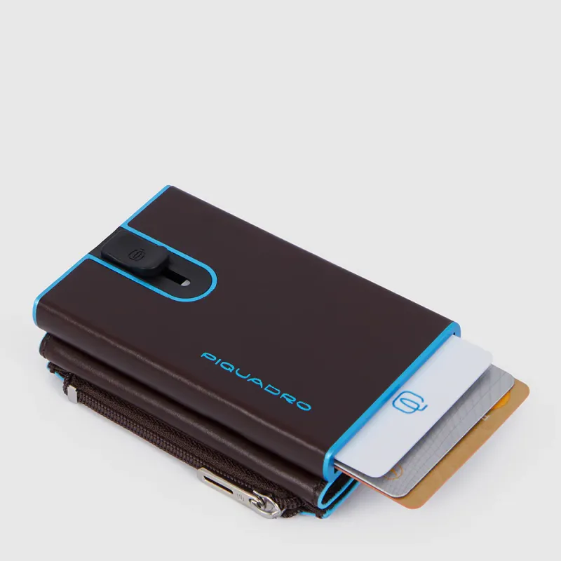 PIQUADRO BLUE SQUARE PORTAFOGLIO MINI C/M.