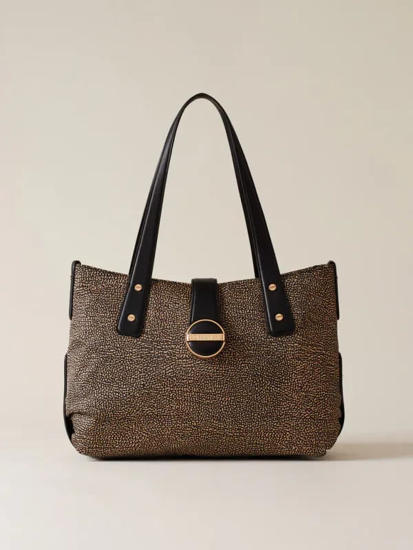 BORBONESE ECLIPSE SHOPPER MEDIUM