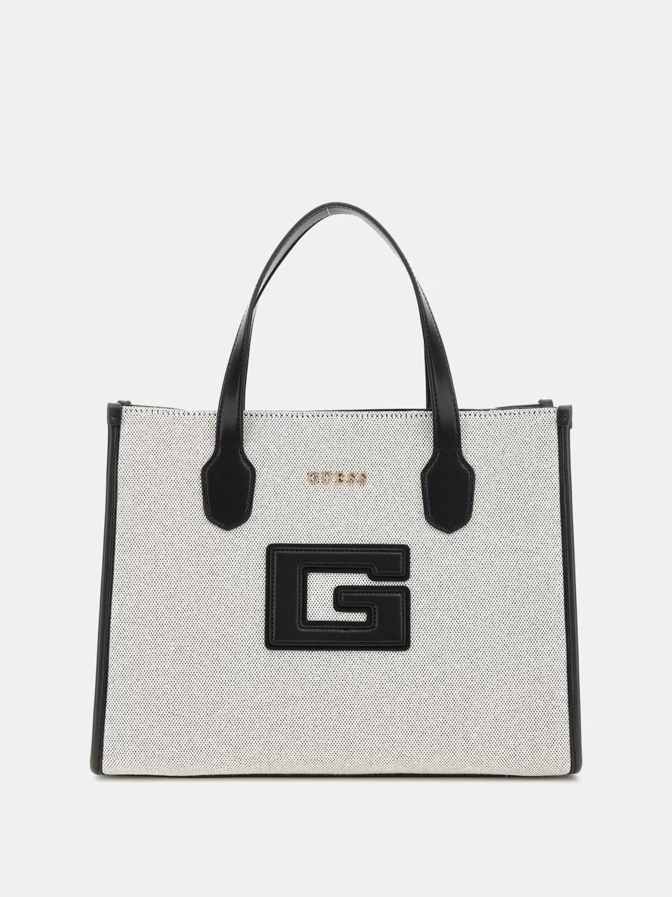 GUESS G STATUS A MANO, COLORE: COTONE/NERO