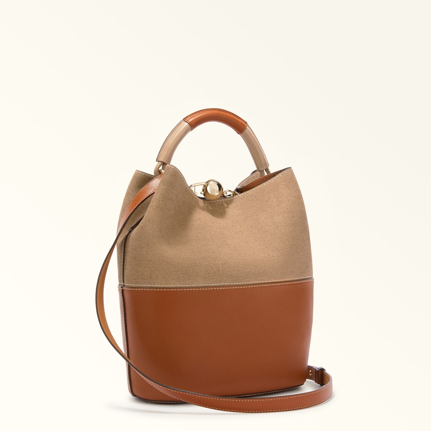 FURLA SFERA SECCHIELLO TESSUTO/PELLE