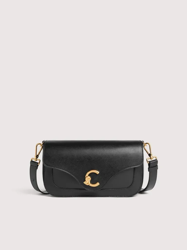 COCCINELLE C-ME MEDIUM CALF, COLORE: NERO