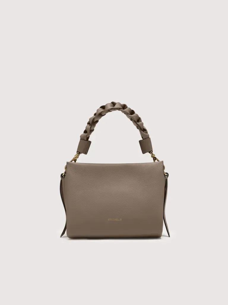 COCCINELLE BOHEME SMALL, COLORE: TAUPE/ROSETTE