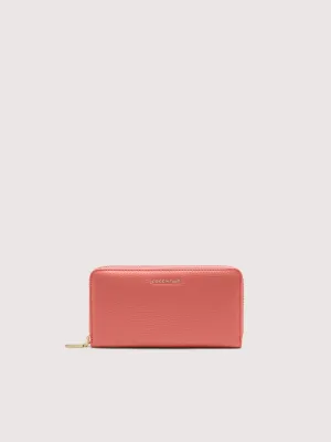 COCCINELLE METALLIC SOFT ZIP AROUND