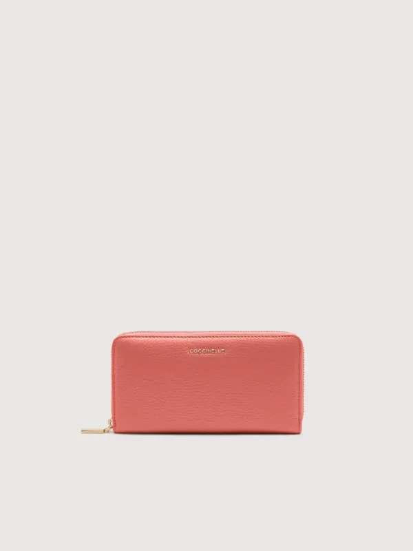 COCCINELLE METALLIC SOFT ZIP AROUND COCCINELLE METALLIC SOFT ZIP AROUND