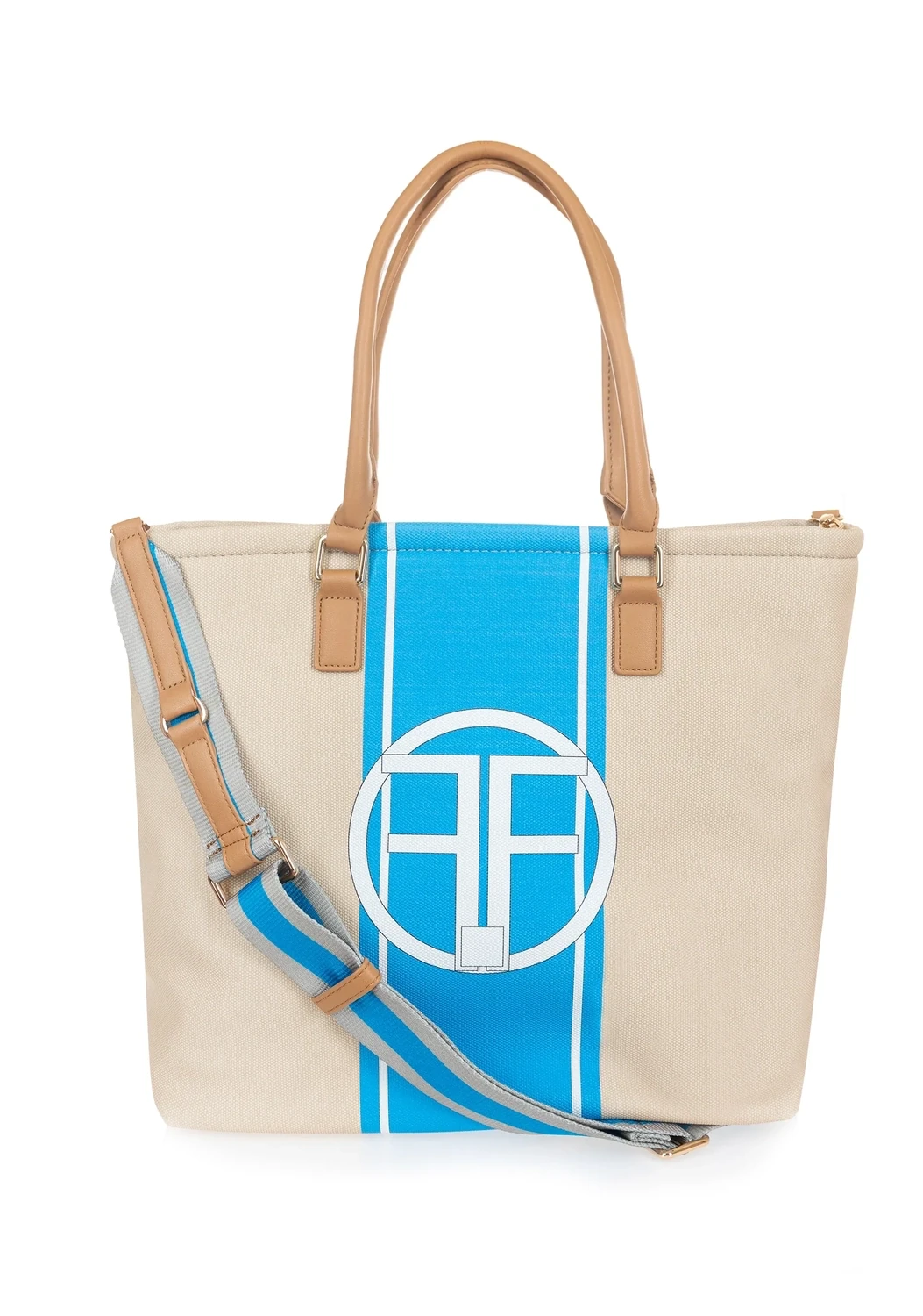 FRACOMINA BORSA SHOPPER C/TRACOLLA A NASTRO FRACOMINA BORSA SHOPPER C/TRACOLLA A NASTRO, COLORE: AZZURRO