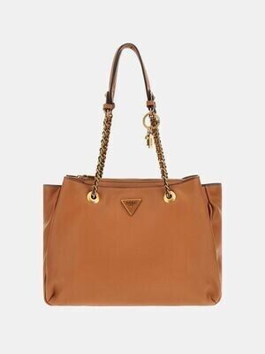 GUESS BECCI A SHOPPER, COLORE: CUOIO