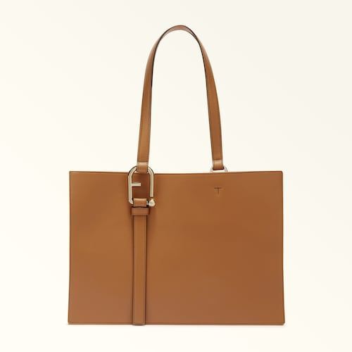 FURLA NUVOLA SHOPPER L, COLORE: BRANDY