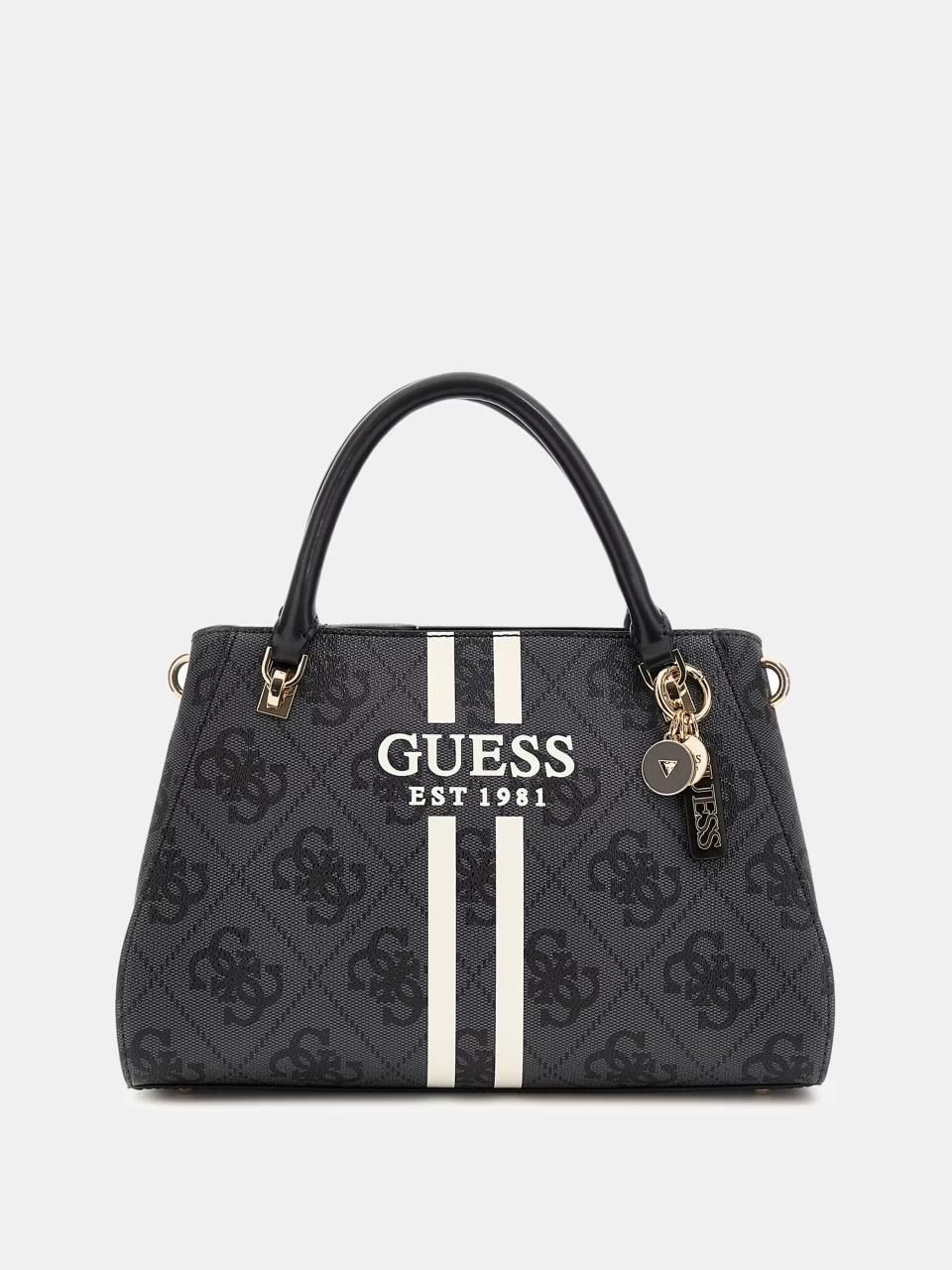 GUESS NOELLE 4G LOGO, COLORE: NERO LOGATO