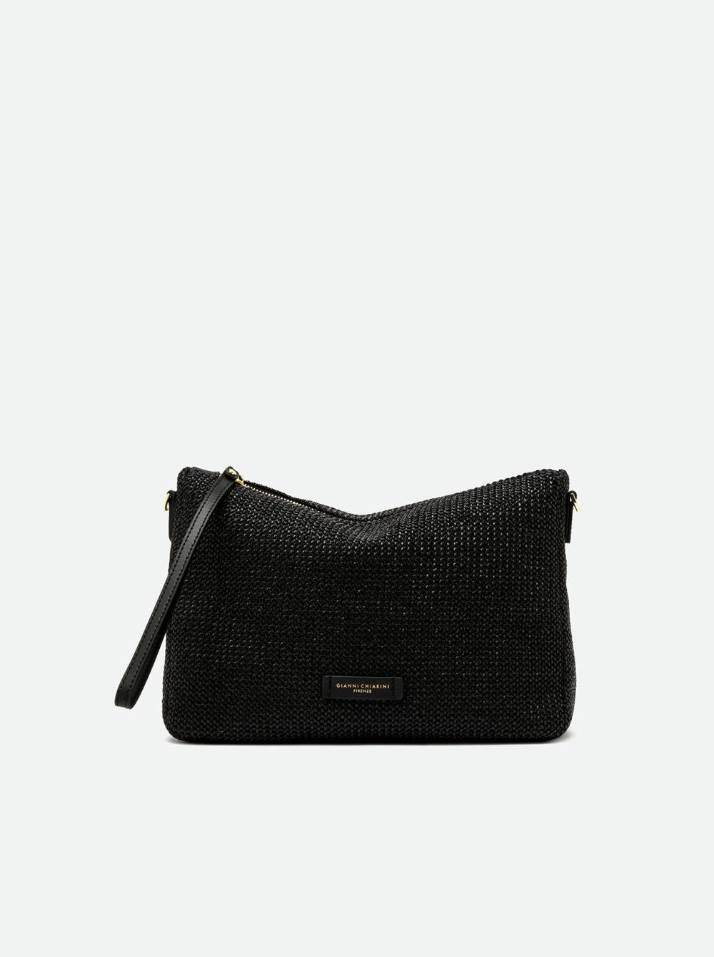 CHIARINI NORA POUCH PAGLIA CHIARINI NORA POUCH PAGLIA, COLORE: Nero