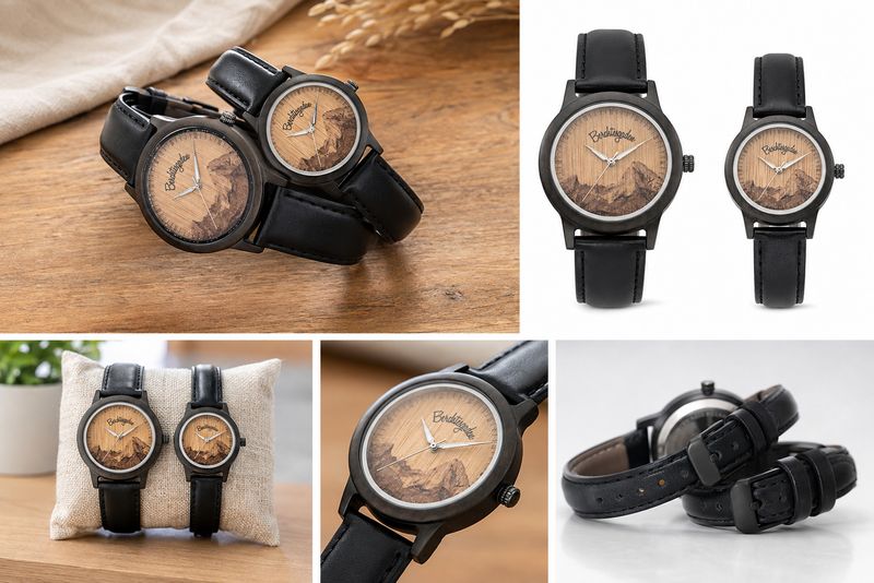 Watzmann Uhr, Berchtesgaden, Sandelholz Damen oder Herrenuhr