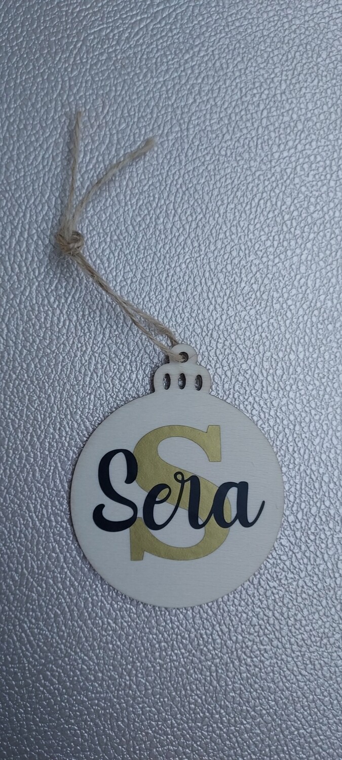Kerstballen met persoonlijke naam