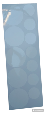 Witte Confetti Raamsticker carnaval herbruikbaar