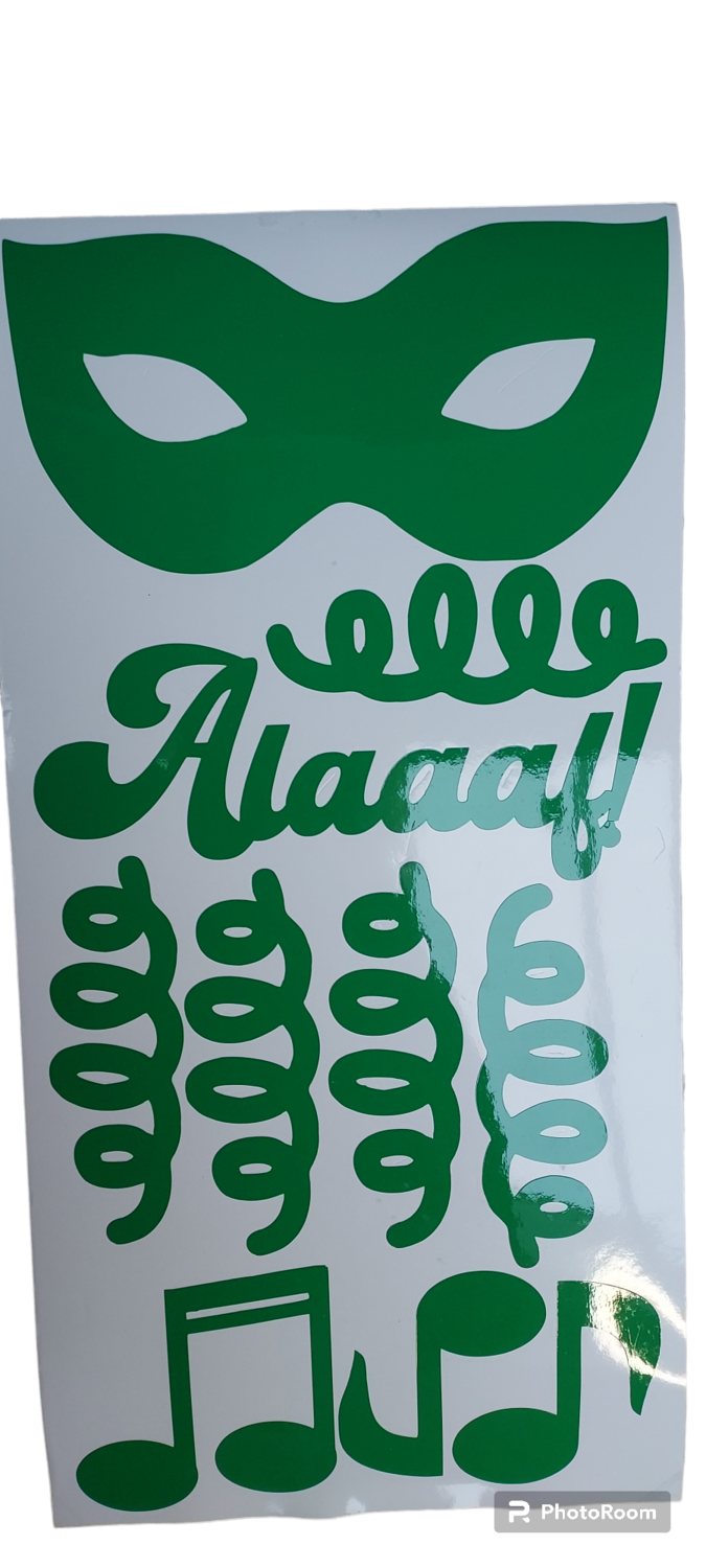 Figuur confetti groen