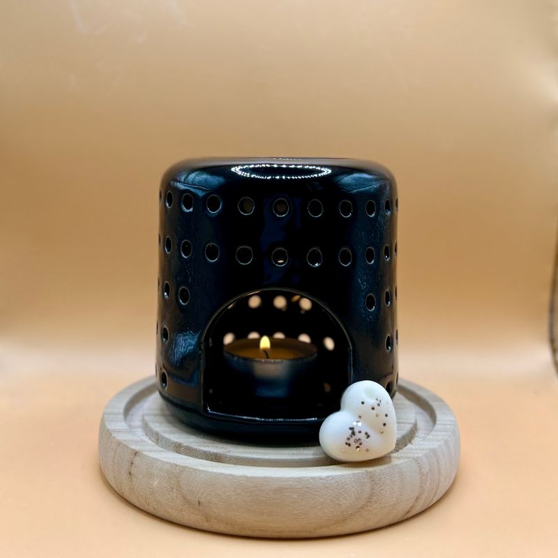 Pack Brûle-Parfum Coliseo noir & sa tablette de fondants parfumée