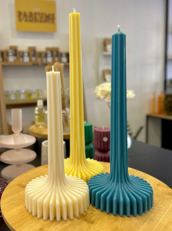 Bougie pilier décorative