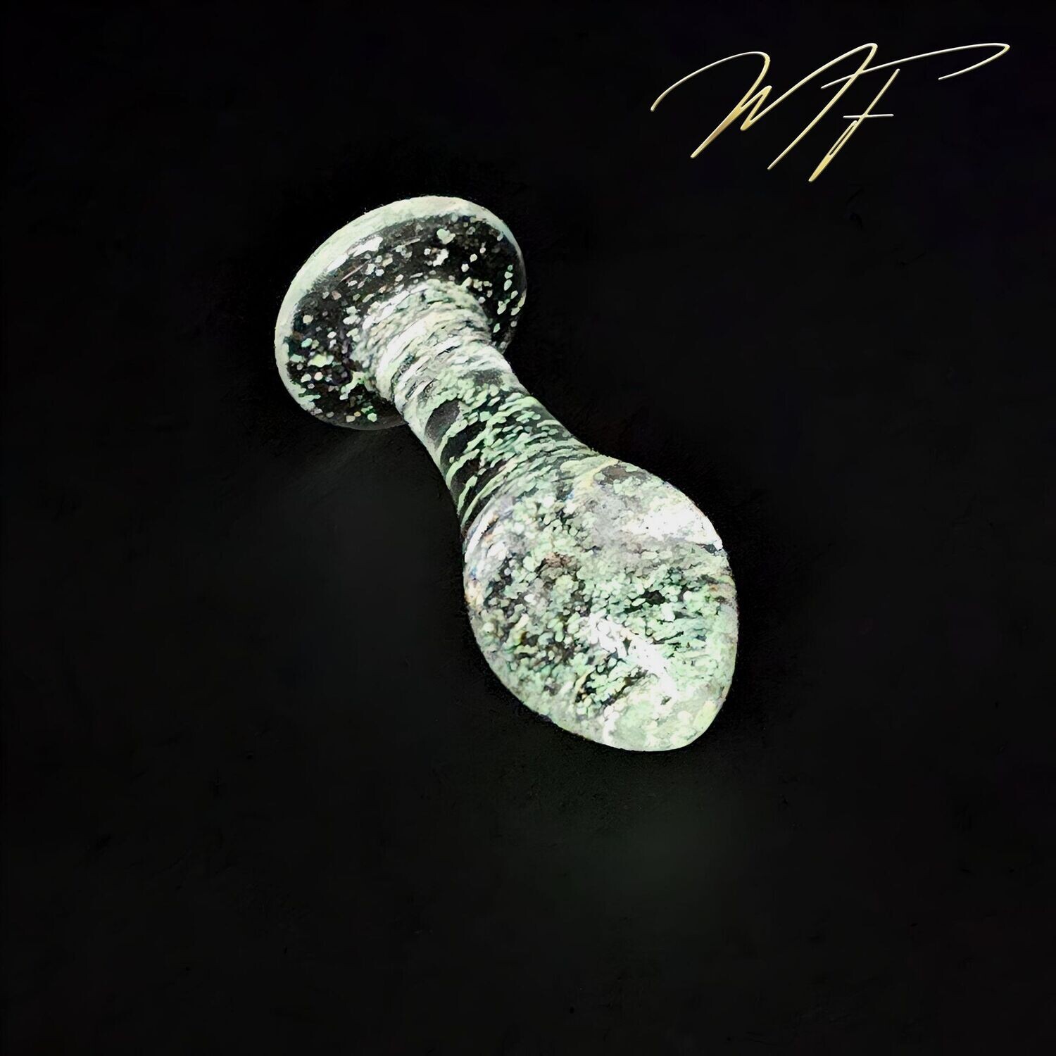 Vaginal-/Anal-Plug transparent / leuchtet im Dunklen