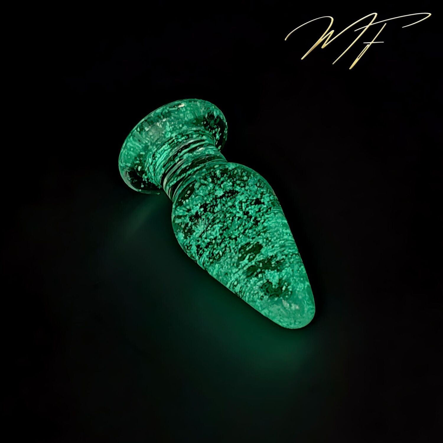 Vaginal-/Anal-Plug transparent / leuchtet im Dunklen