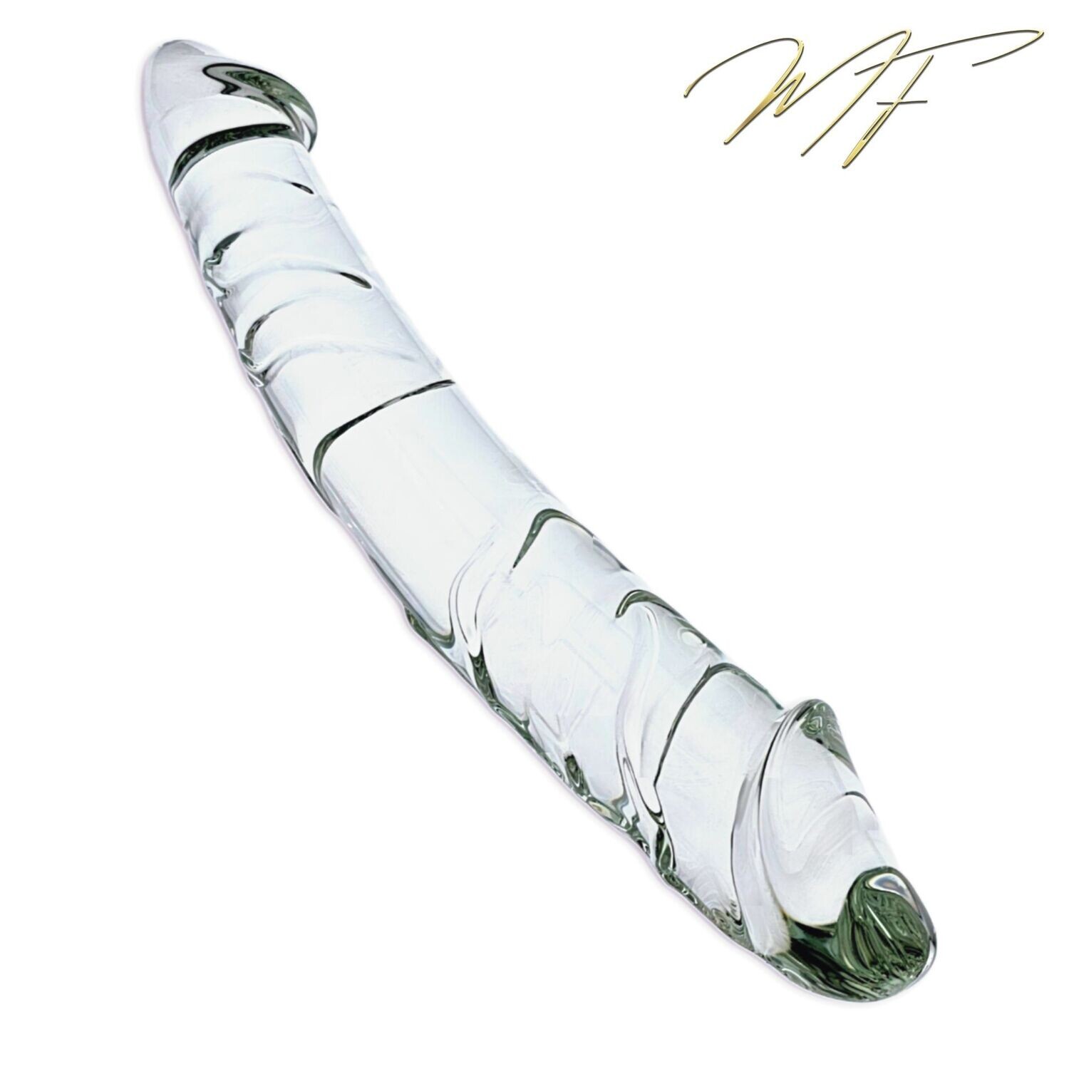 Riesen-Dildo "Doppelender dünn" transparent