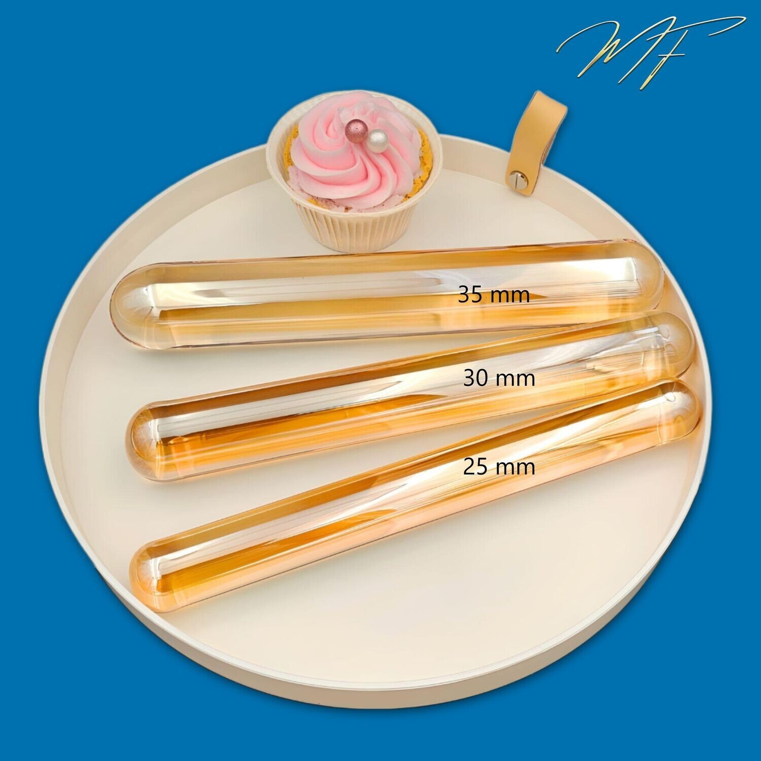 3er Set Dildo gold 25/30/35 mm