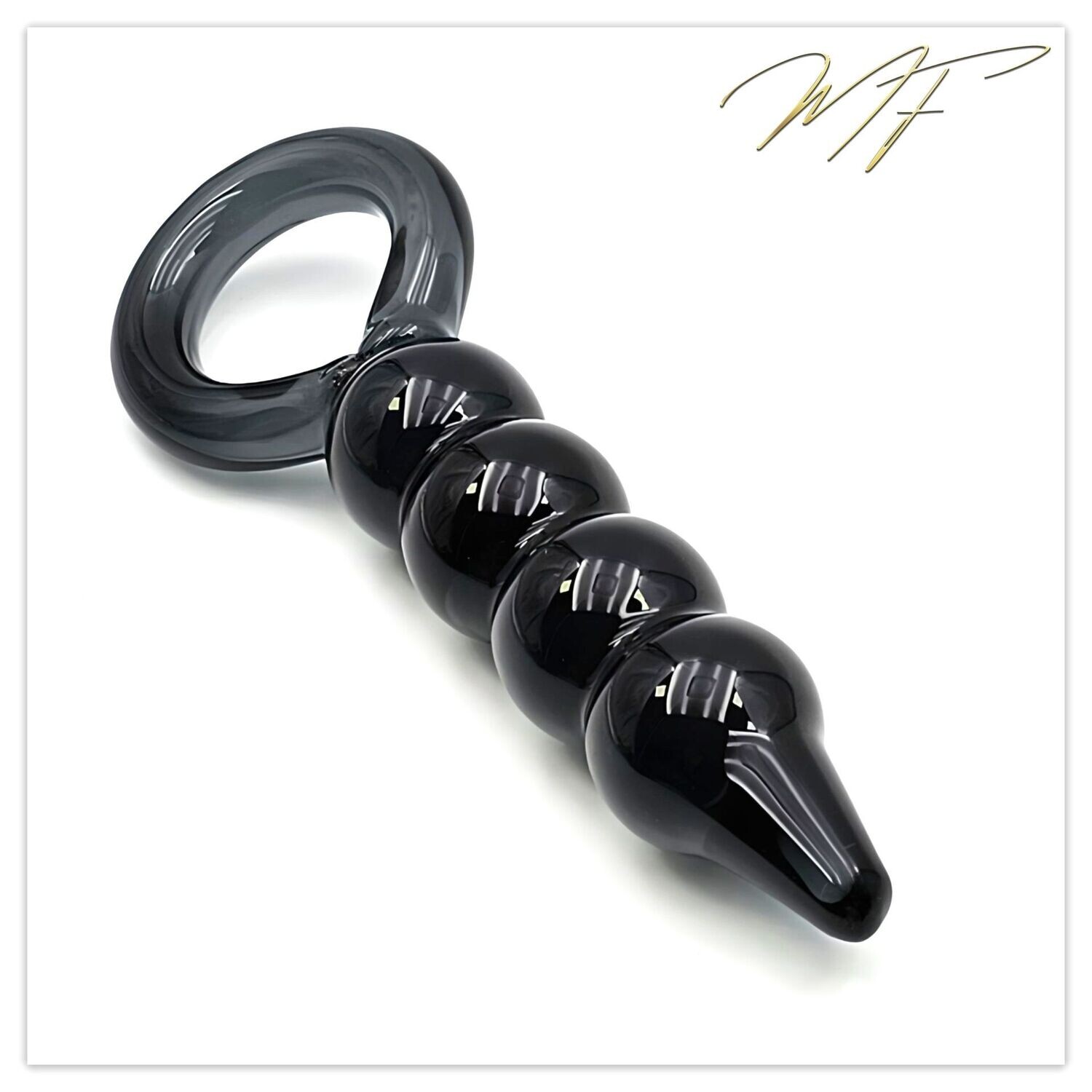 Dildo/Plug Rauchglas schwarz