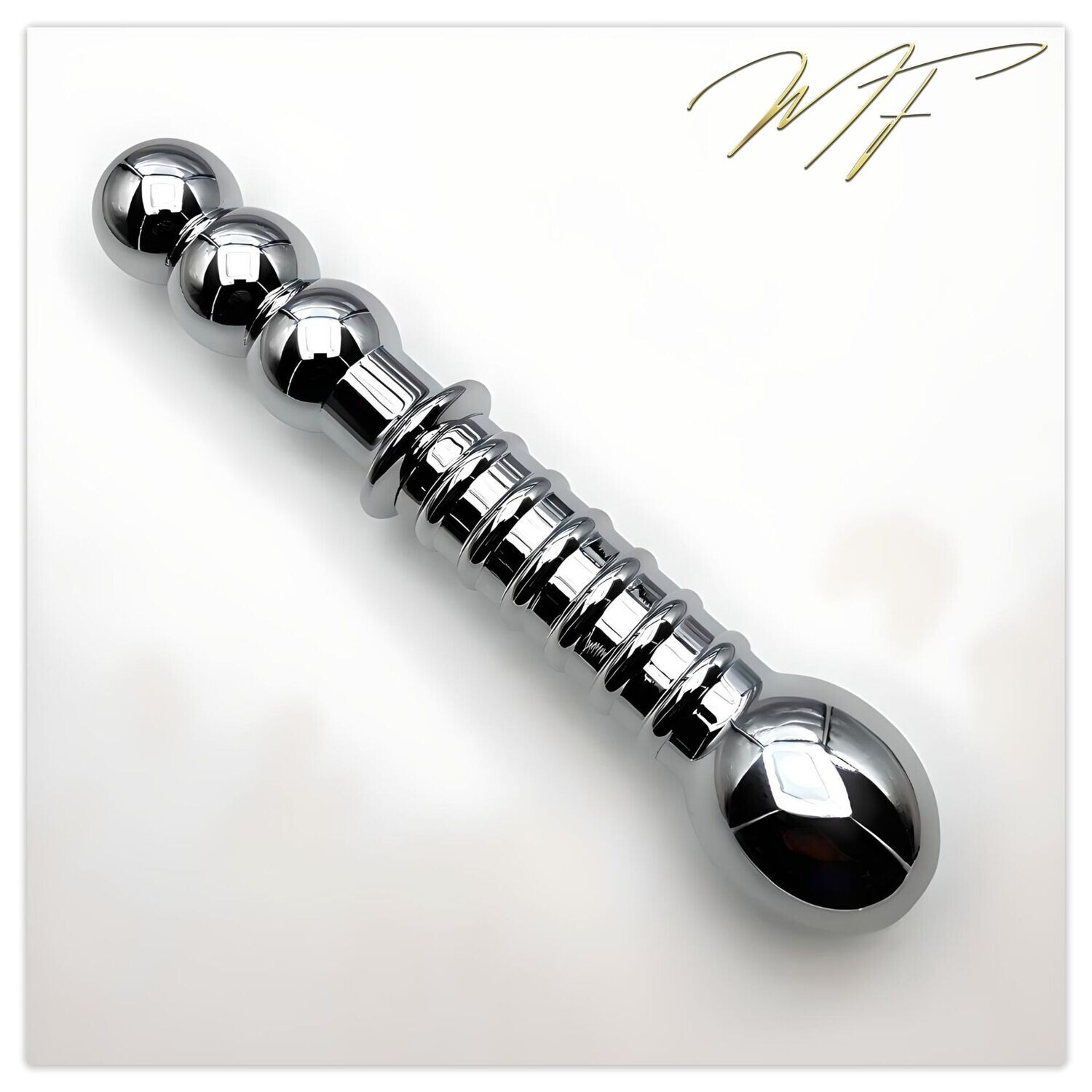 Vaginal-/Anal-Dildo silber