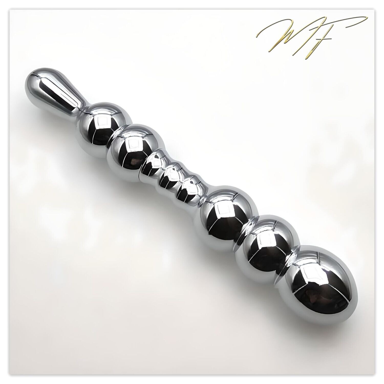 Vaginal-/Anal-Dildo silber